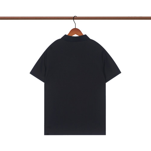 Summer Men's Simple Versatile Casual Short Sleeve Polo Shirt Black P113
