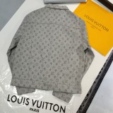 Original MONOGRAM DNA Jacquard Denim Jacket Gray