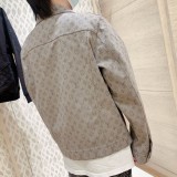 Original MONOGRAM DNA Jacquard Denim Jacket Gray