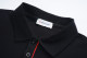 Summer Men's Simple Embroidered Logo Casual Short Sleeve Polo Shirt Black P116