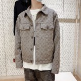Original MONOGRAM DNA Jacquard Denim Jacket Gray