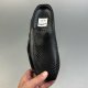 MMW 005 Perforated Slide Enginery Style Anti Slip Tank Slippers Black DH1258