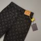 2024 Fall New Classic Full Print Series Jeans Washed Black