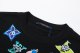 Summer Adult Simple Printed Cotton Casual Short Sleeve T Shirt Black