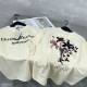 Summer Adult Bouquet Printed Cotton Casual Short Sleeve T Shirt Beige