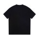 Summer Adult Fashion Printed Casual Cotton Short Sleeve T Shirt Black