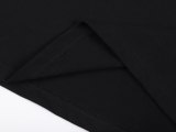 Summer Adult Fashion Printed Cotton Casual Short Sleeve T Shirt Black China Size
