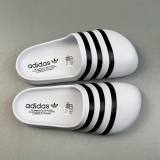 AdiFOM Adilette Black&White Closed Toe Slippers Sandals White HQ7219