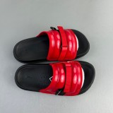 Men's Adult Super Play Slides Patent Red