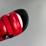 Men's Adult Super Play Slides Patent Red