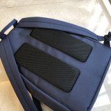 Men's Adult Simple Casual Hundred Large Capacity Backpack Shoulder Bag Blue