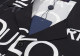 Summer Men's Adult Fashion LOGO Printed Short Sleeve Shirt Black White