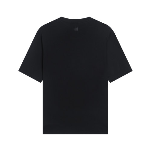 Adult Simple Versatile Cotton Short Sleeve T-Shirt Black