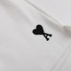 Summer Adult Simple Fashion Love Embroidered Logo Unisex Loose Cotton Shorts White A16