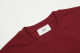 Summer Adult Simple Versatile Embroidered Logo Cotton Short Sleeve T-Shirt Burgundy 3122#
