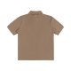 Summer Adult Simple Versatile Thickened Small Heart Embroidered Cotton Short Sleeve Polo Shirt Brown 118