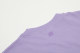 Summer Adult Simple Versatile Embroidered Logo Cotton Short Sleeve T-Shirt Purple 3122#