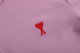 Summer Adult Simple Versatile Thickened Small Heart Embroidered Cotton Short Sleeve Polo Shirt Pink 118