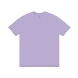 Summer Adult Simple Versatile Embroidered Logo Cotton Short Sleeve T-Shirt Purple 3122#