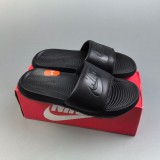 Adult Victori One Shower Slide Simple Versatile Slippers Black