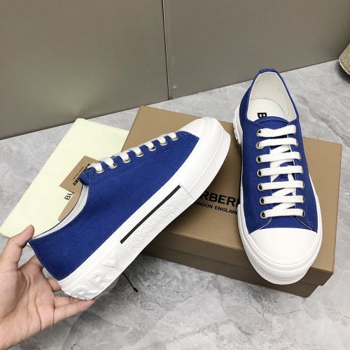 Adult Vintage Check Cotton Casual Sneakers Archive Blue White