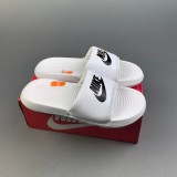 Adult Victori One Shower Slide Simple Versatile Slippers White