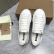 Adult Vintage Check Cotton Casual Sneakers Archive White