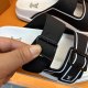 Summer Men's Adult Trainer Fashion Double Buckle Thick Bottom Sandals Black White