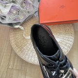 Elevated-sole Comfortable Leather Surface Business Leisure Derby Shoes Black