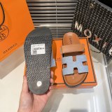 Retro Minimalist Comfortable Leather Fashionable Sandals Brown Gray