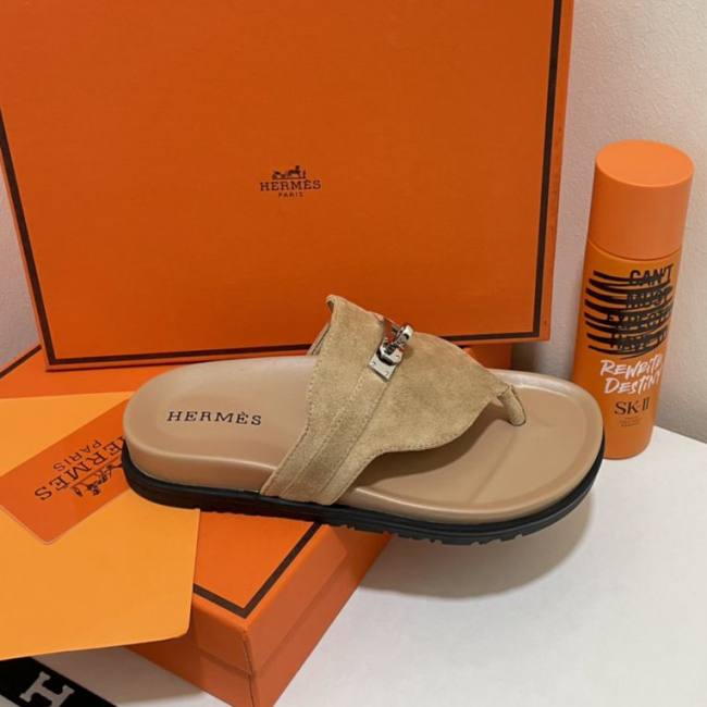 Minimalist Style Comfortable Leather Surface Breathable Fashionable Sandals Brown