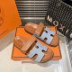 Retro Minimalist Comfortable Leather Fashionable Sandals Brown Gray