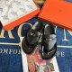 Retro Light-luxury Comfortable Leather Surface Breathable Wear-resistant Fashion Sandals Black