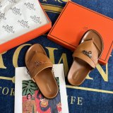 Retro Light-luxury Comfortable Leather Surface Breathable Wear-resistant Fashion Sandals Brown