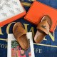 Retro Light-luxury Comfortable Leather Surface Breathable Wear-resistant Fashion Sandals Brown