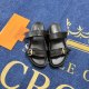Adult Bom Dia Comfort Flat Sandals Slippers Black