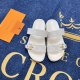 Adult Bom Dia Comfort Flat Sandals Slippers White