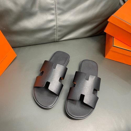 Fashionable Retro Soft Leather Breathable Wear-resistant Casual Men's Sandals Black
