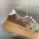 Men's and Women's Adult GG Simple Hundred Breathable Casual Sneakers Brown