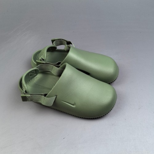 Adult Men's and Women's Casual Sports Strappy Beach Calm Mule Sandals Slippers Dark Green