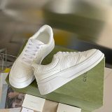 Men's and Women's Adult GG Simple Hundred Breathable Casual Sneakers White