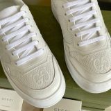 Men's and Women's Adult GG Simple Hundred Breathable Casual Sneakers White