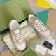 Men's and Women's Adult GG Simple Hundred Breathable Casual Sneakers Khaki