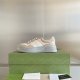 Men's and Women's Adult GG Simple Hundred Breathable Casual Sneakers Khaki