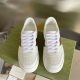 Men's and Women's Adult GG Simple Hundred Breathable Casual Sneakers White