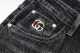 2024 Men's Adult New Simple Hundred Casual Jeans Black