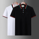 Summer Men's Adult Embroidered Logo Simple Versatile Casual Short Sleeve Polo Shirt
