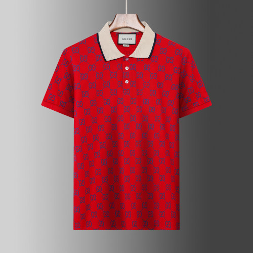 Summer Men's Adult Fashion Jacquard Logo Casual Short Sleeve Polo Shirt