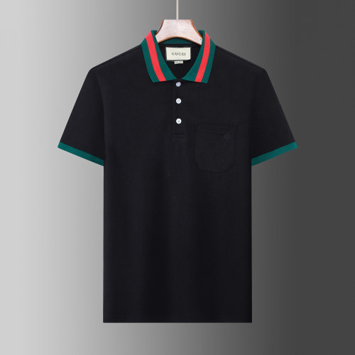 2024 Summer New Men's Adult Fashion Pocket Casual Short Sleeve Polo Shirt