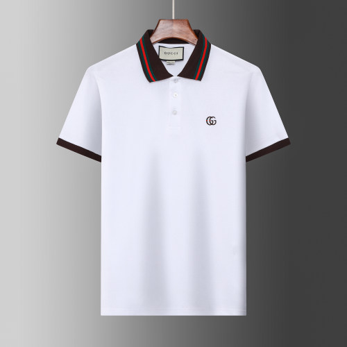 Summer Men's Adult Embroidered Logo Simple Versatile Casual Short Sleeve Polo Shirt